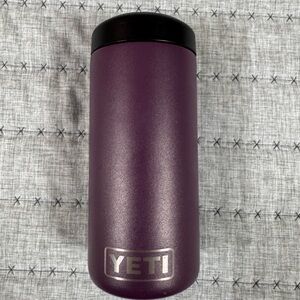 YETI Dark Purple Slim Can Koozie